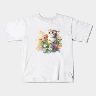 Scottish Fold cat Kids T-Shirt